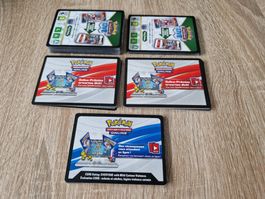 TCG Pokémon Online-Code-Karten aus verschiedenen Sets