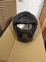 Boxhelm Kopfschutz Sparring Thaiboxen MMA Schwarz Grösse L
