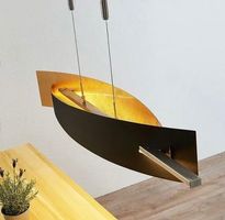AKTION LED-Hängeleuchte Marija, Blende senkrecht, schwarz