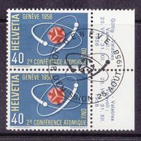 1958  SBK  Nr.358  ERSTTAG  VOLLSTEMPEL nach SBK  50Fr.++
