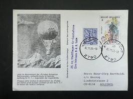 Ballonkarte 1984 Belgien 35. Wettfliegen Keldrecht  (G1129)