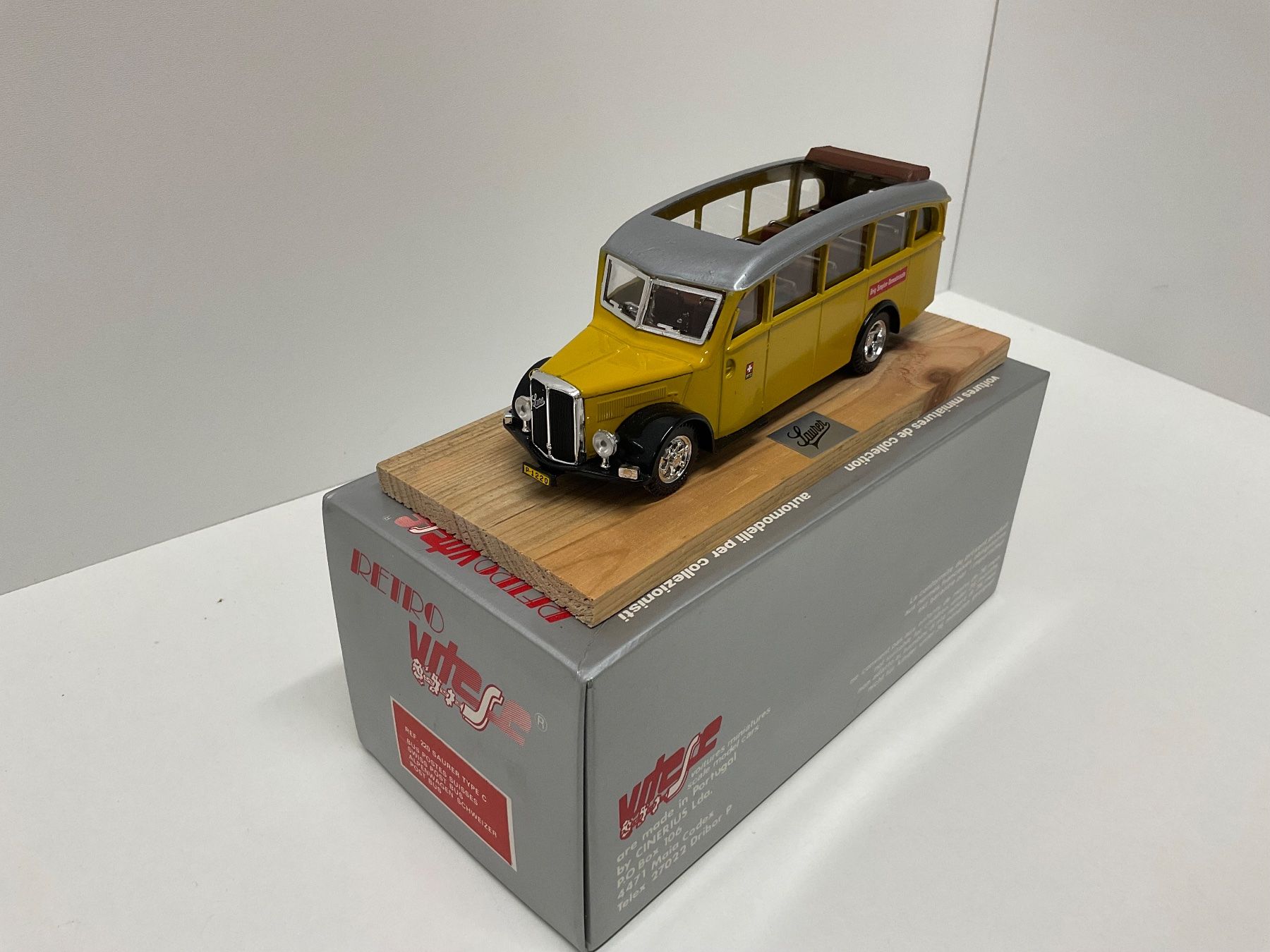 Saurer Modellini d'auto: Retro vitese 220, Saurer Typ C, Post Bus, Bespielt – Usato da Chur venduto da Chur75