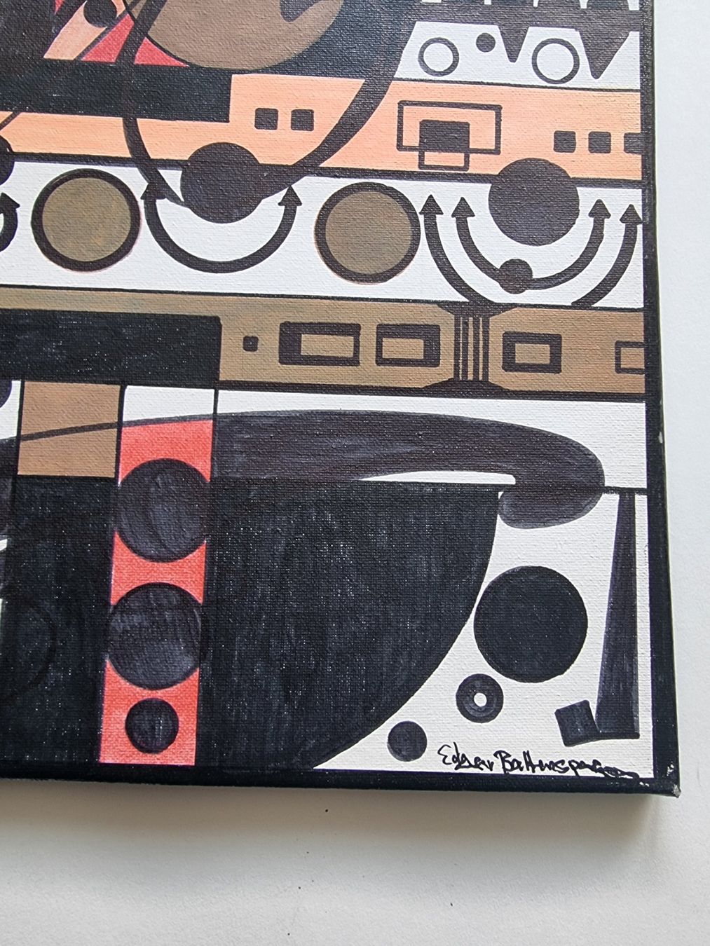 Dipinti: EDAR BALTENSPERGER ORIGINAL ACRYL SINIERT AUF LEINWAND – Usato da Gersau venduto da grafik-kunst 2
