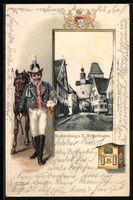 Rothenburg / Tauber, Briefträger mit Pf