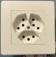 1xFeller Ediziodue/Zidatech 3fach T13 Steckdose 