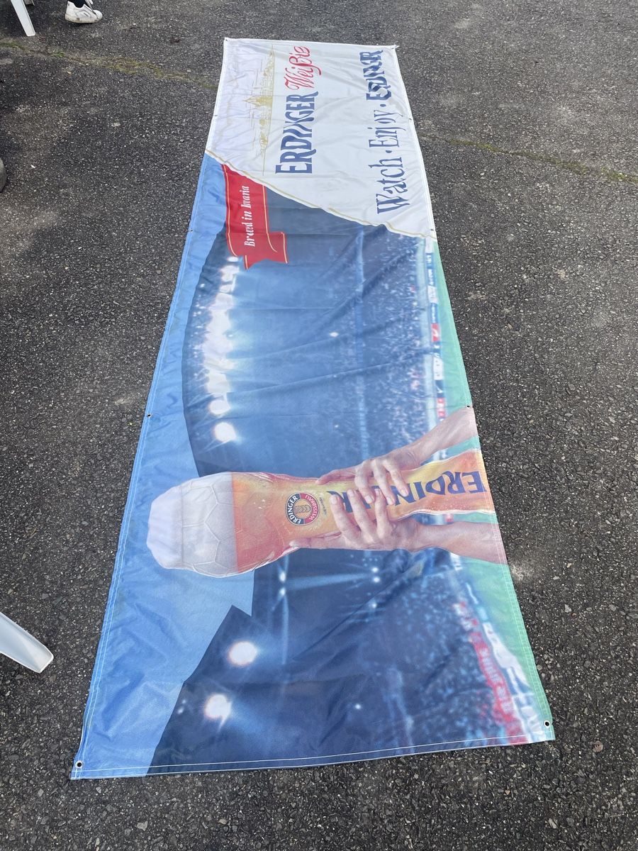 Bandiere: Drapeau Publicitaire Bière Erdinger Weissbier – Usato da Vallamand venduto da Bricbracbroc82 2
