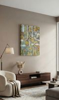 Gemälde " Lichtgitter" handmade 50×70