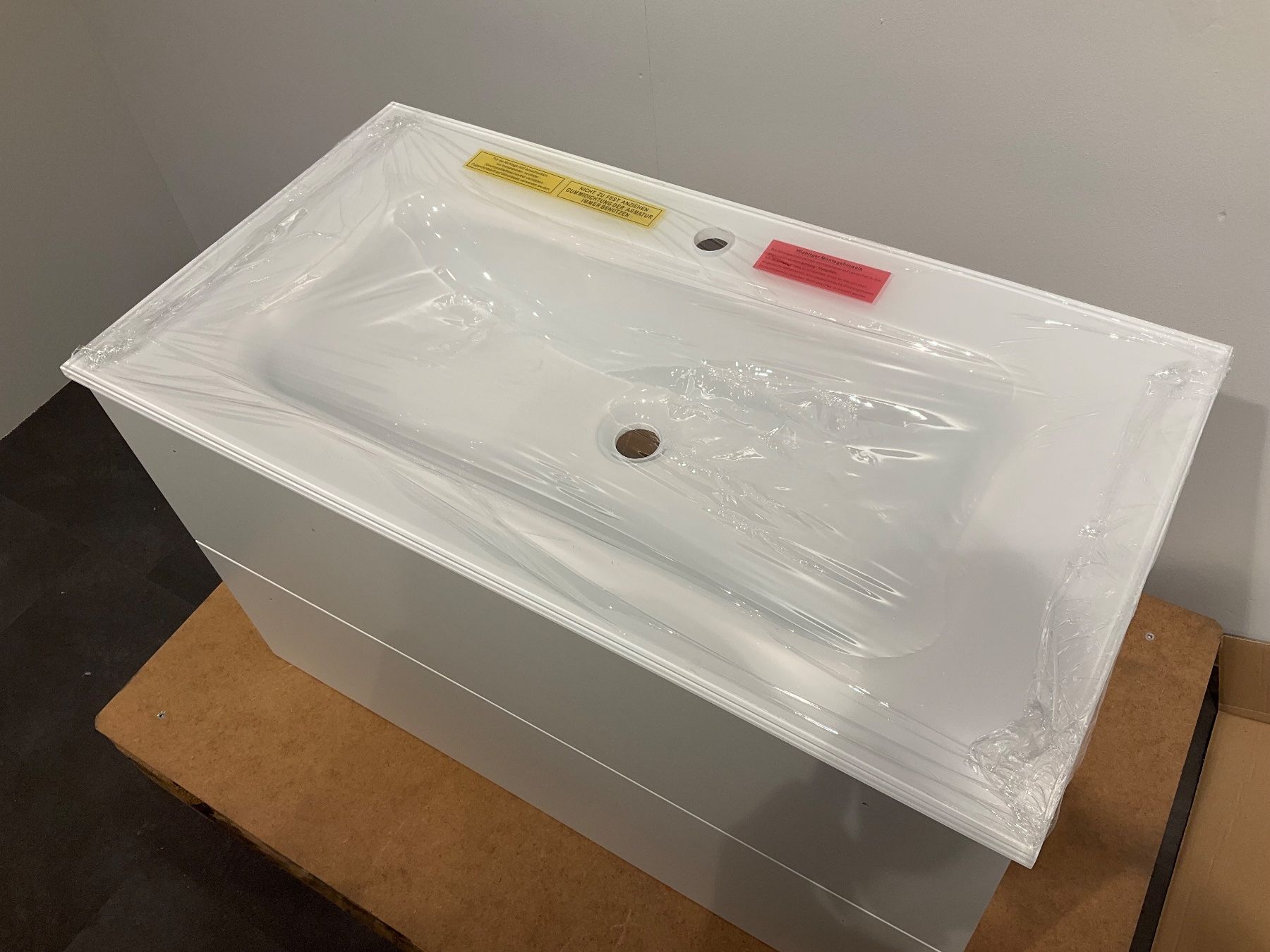Mobili per bagno: 079 Burgbad Badmöbel, weiss, Glasabdeckung, 92cm – Nuovo (secondo la descrizione) da Derendingen venduto da Meisterstuecke 5