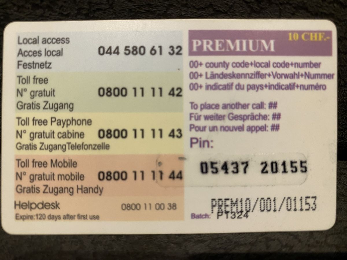 Schede telefoniche: Prepaid card – Usato da Lausanne venduto da babacard10 1