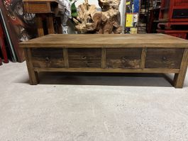Rustikaler Holztisch mit Schubladen - Top Zustand!