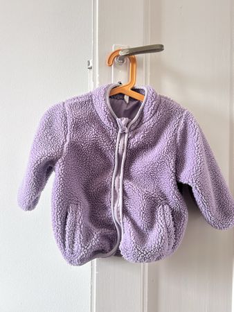 Veste polaire bébé fille 86cm violette douce & chaude hiver