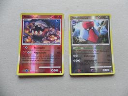 2 Pokémon Sammelkarten 2010 Text Deutsch je 100 KP glänzend