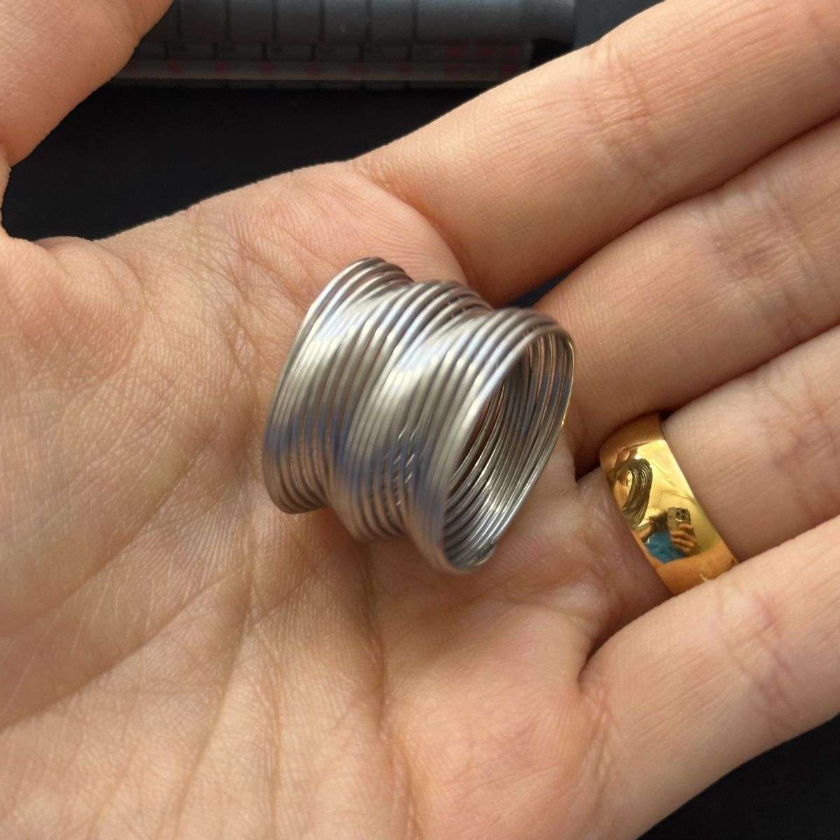 Ringe: Silberne Edelstahl Ring Gr. 52 – Neu (gemäss Beschreibung) aus Givisiez von dor_xb9k 2