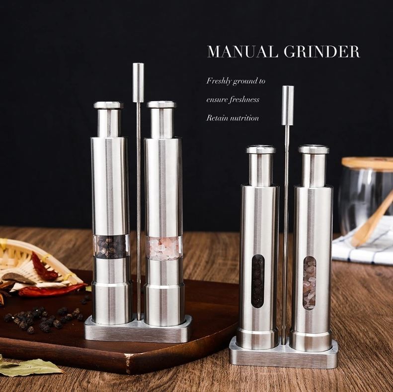 Elettrodomestici da cucina: Salz- + Pfeffermühle im Set mit Ständer – Nuovo e nell'imballaggio originale da Diepoldsau venduto da preisparadies-ch 9
