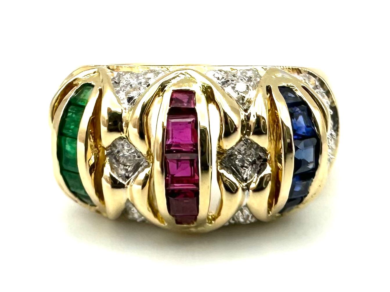 Bagues: Bague "Tutti Frutti" or jaune 18K – D'occasion à Renens VD par Diademe.sarl 4