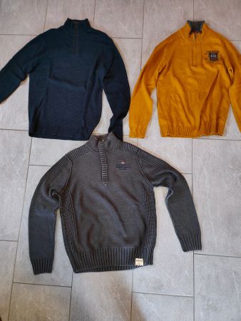 3 Pullover Halfzip Napapijri, Esprit, Seal of Heritage Gr. M