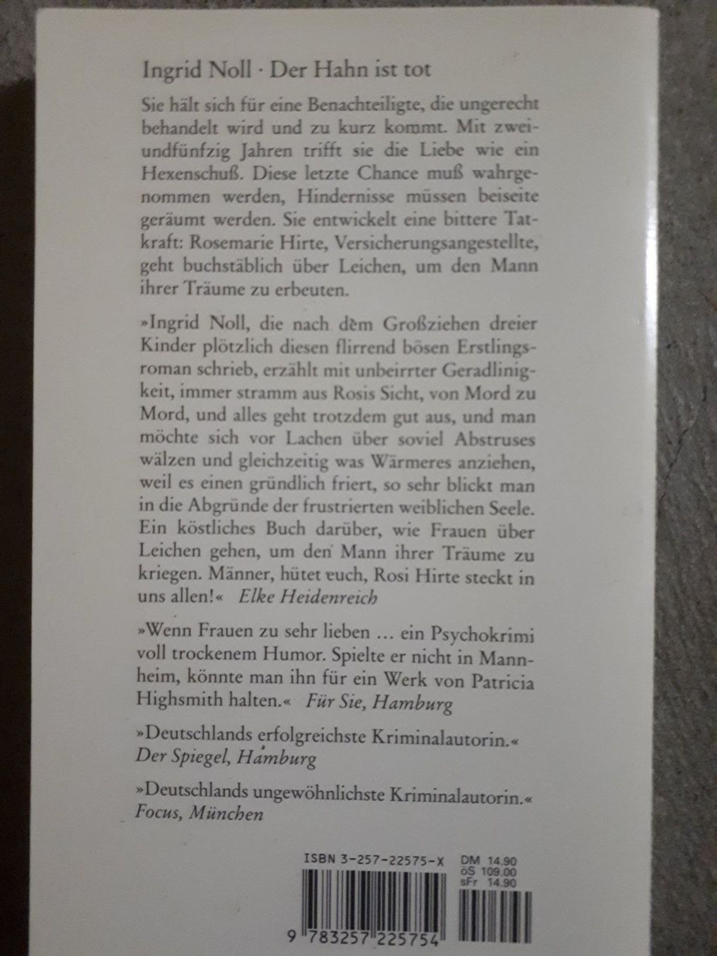 Libri: Ingrid Noll Der Hahn ist tot – Usato da Basel venduto da Alacant 1