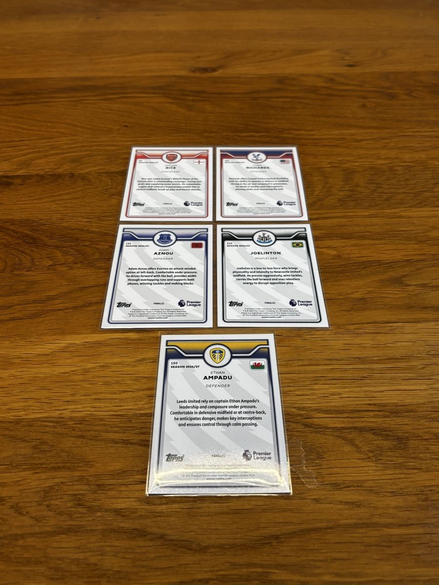 Topps Sammelbilder & Trading cards: Topps | Premier League 26/27 | Parallel Set – Neu (gemäss Beschreibung) aus St. Gallen von NPC_mit_Twint 1
