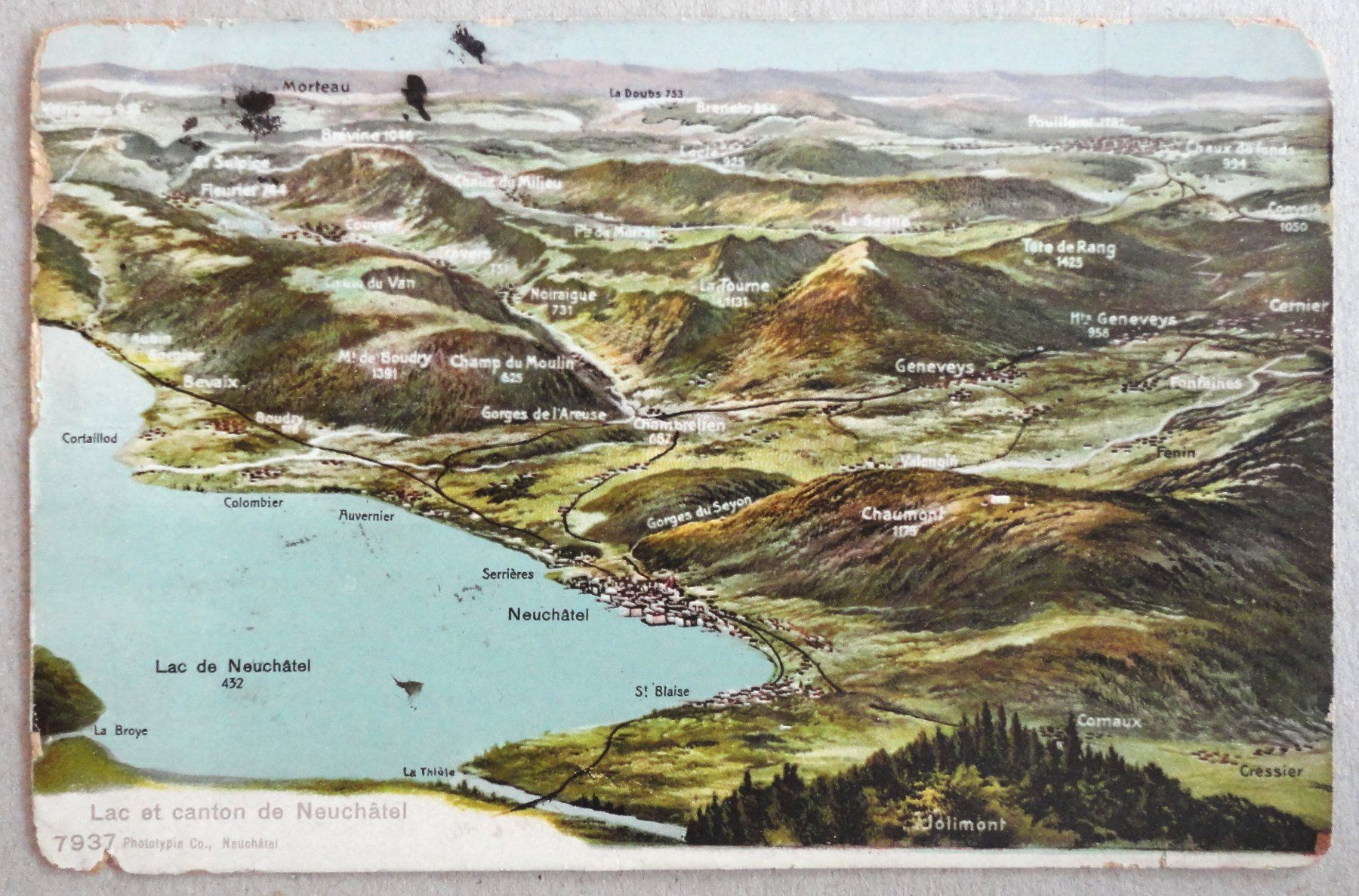Ansichtskarten: Lac et canton de Neuchâtel – Defekt aus Fétigny von Billy2miny