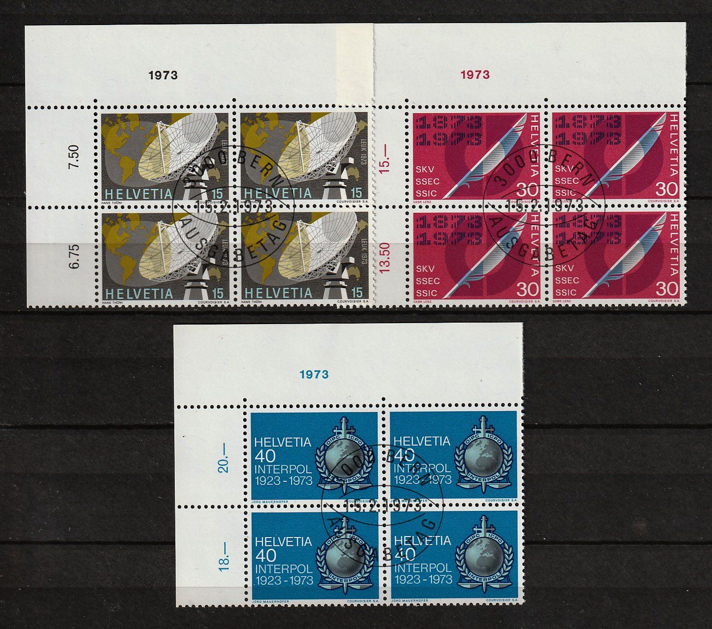 Tous les timbres: 1973 4er-Block Serie  ETS – Neuf (Voir description) à Arlesheim par gaugi43