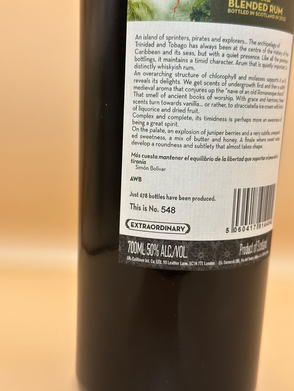 Spirituosen: Samaroli Trinidad Carnival Blended Rum - Bottled 2023 – Neu und originalverpackt aus Kriens von luk_82gm 4