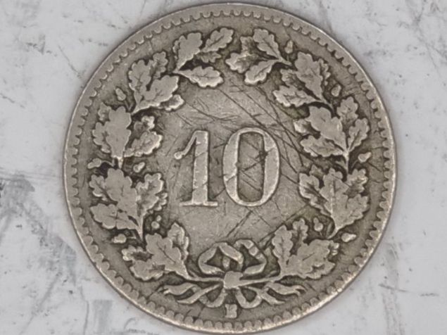 Alle Münzen: 10 rappen 1907 – Gebraucht aus Bure von chap981 1