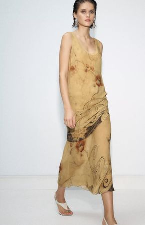 Robe à imprimé floral, S, 100 % viscose/Kleid mit Blumedruck