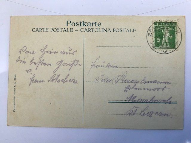 Cartoline postali: Emmenmatt, Moosegg von 1916 – Usato da Niederscherli venduto da Lucia16 1