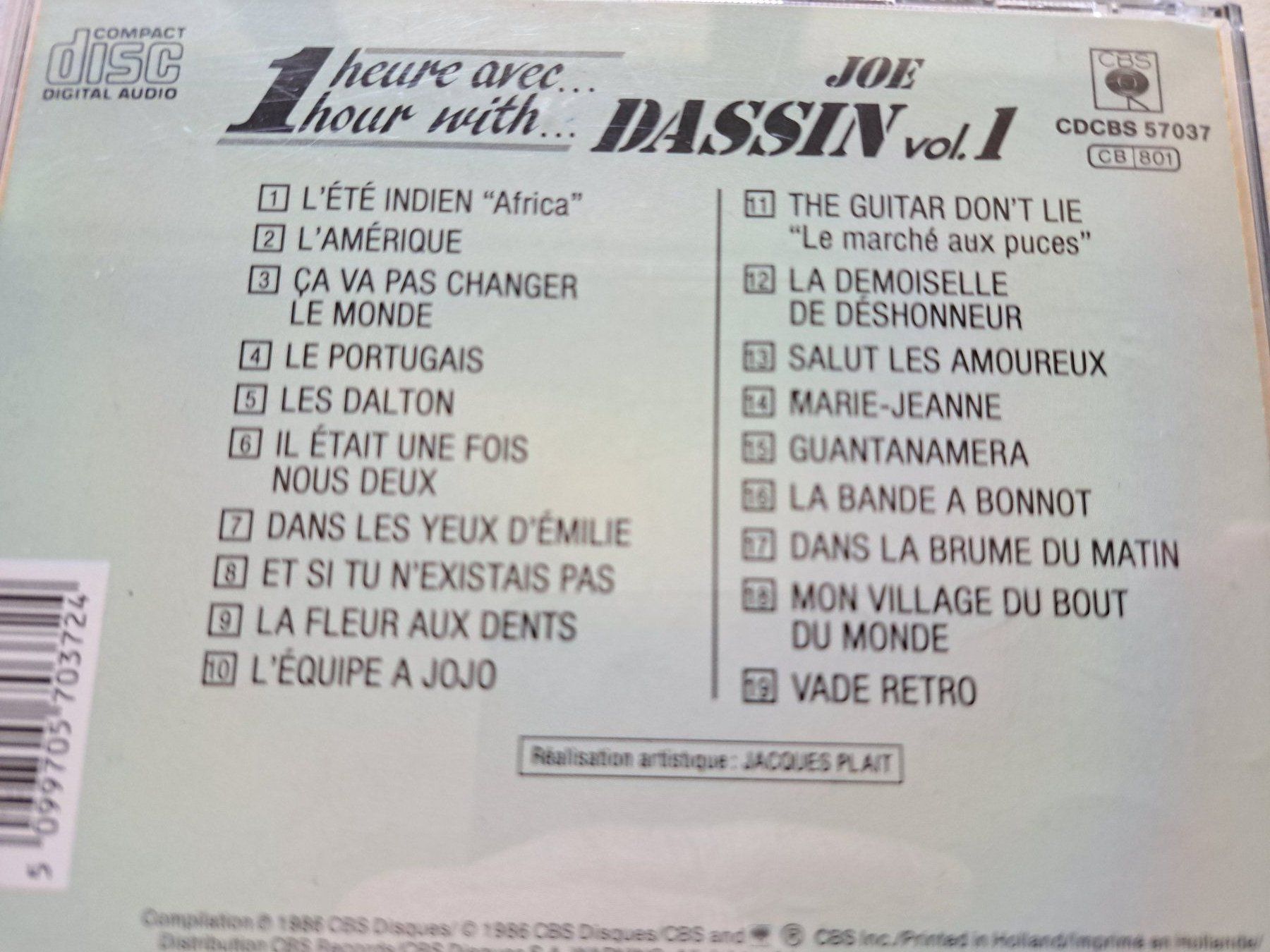 CD: Cd Une heure avec Joe Dassin volume 1 – Usato da Pully venduto da bro_n52j 2