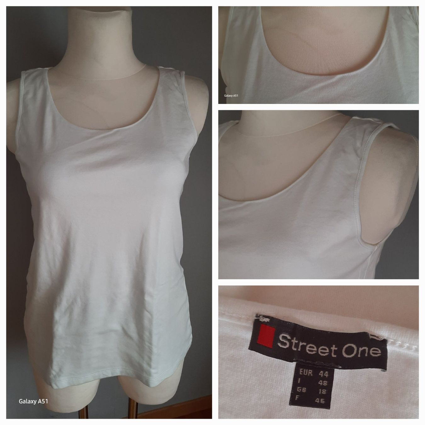 Top: ***STREET*** ONE Top weiss Gr 44 – Usato da Wädenswil venduto da H2H_Secondhandshop