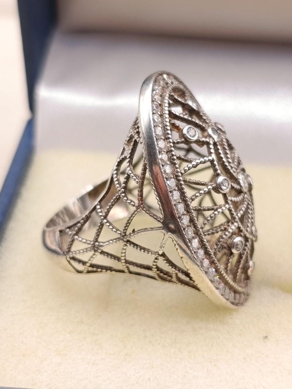 Anelli: Jugendstil einmalige 925er Silber Mega schöne Ring um 1900j – Usato da Steffisburg venduto da 1.Schmuckschatulle 5