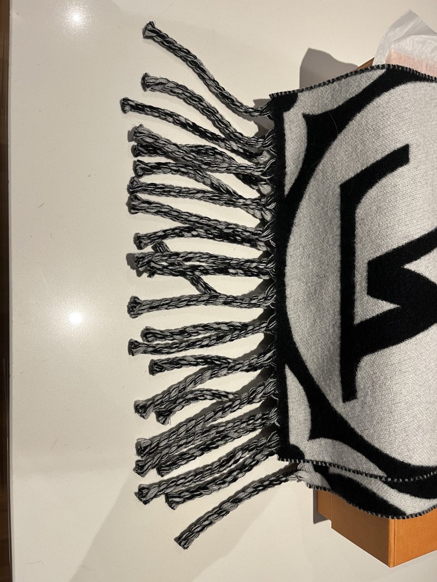 Foulard & Sciarpe: Louis Vuitton Medallion Schal schwarz/weiss – Nuovo (secondo la descrizione) da mellingen venduto da Shamo90 2