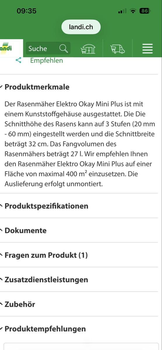 Tondeuses à gazon: Elektrischer Rasenmäher, 2-jährig – D'occasion à Kloten par Mianan88 6