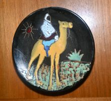 Vintage KAMEL REITER wandteller - Ceramiques Punis handbemal