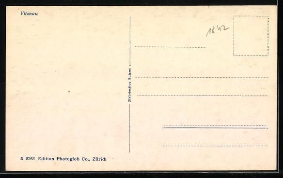 Cartoline postali: AK Vitznau, Ortsansicht mit Bergpanorama – Usato da Berlin venduto da bartko-reher 1