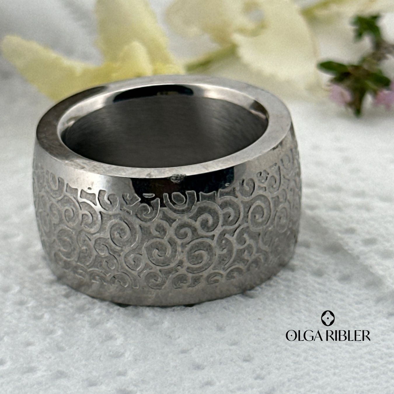 Olga Ribler Anelli: Massiver Ring Edelstahl - matt - Grösse 57 – Nuovo (secondo la descrizione) da Luzern venduto da Schmuckoutlet