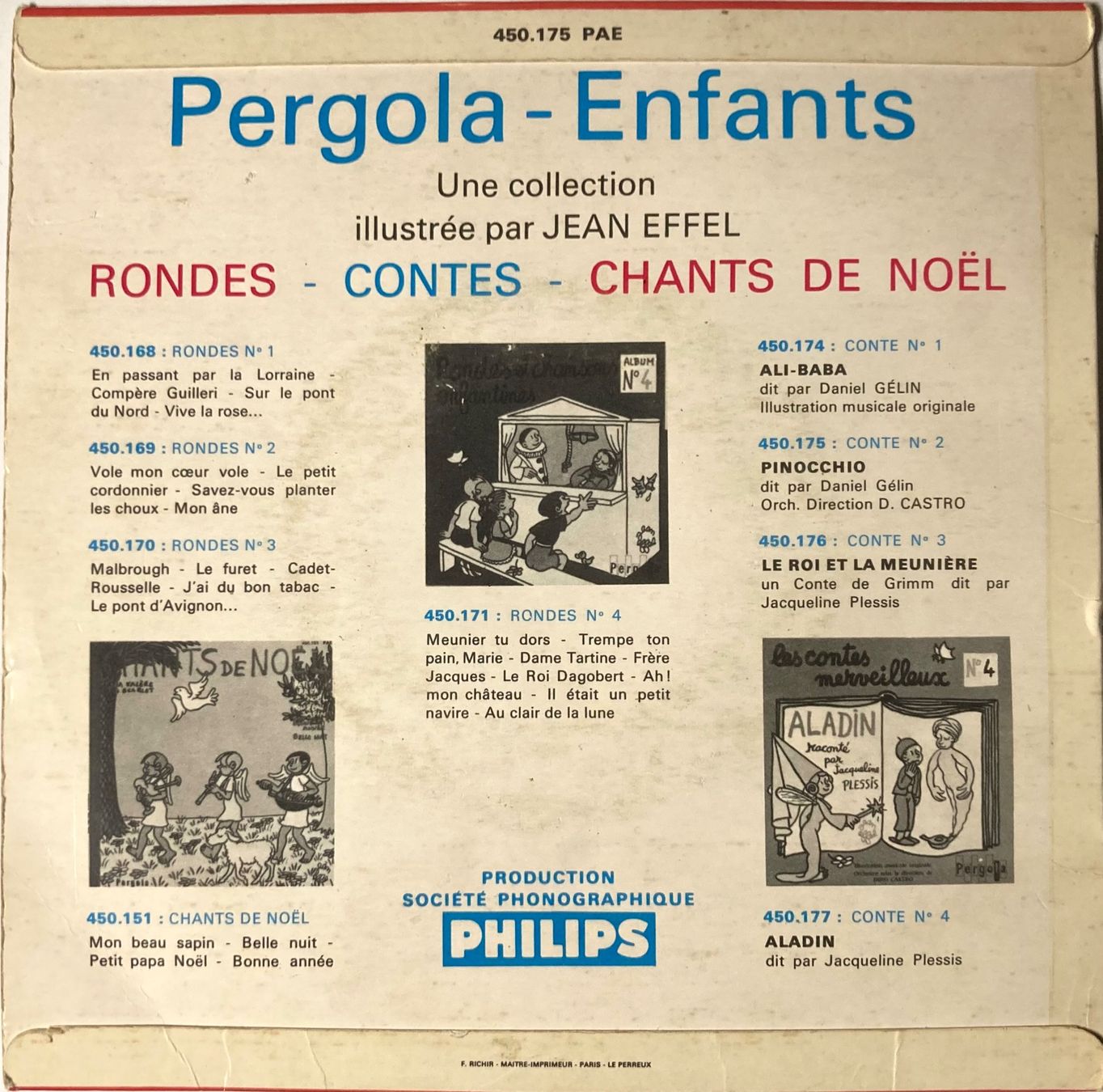 Dischi in vinile: DANIEL GÉLIN - PINOCCHIO – Usato da Poliez-Pittet venduto da Newtown-Records 1