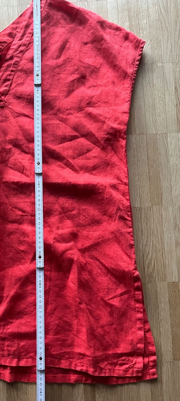 Tuniken: Leinen Tunika Kleid, Orange, Gr. M - L – Neu (gemäss Beschreibung) aus St. Gallen von reg_f8h8 3