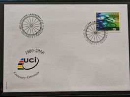Ersttagsbrief, Internationaler Radsport-Verband UCI, 2000