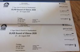 GLKB Sound of Glarus 2026 Ticket für Freitag 28.8.2026