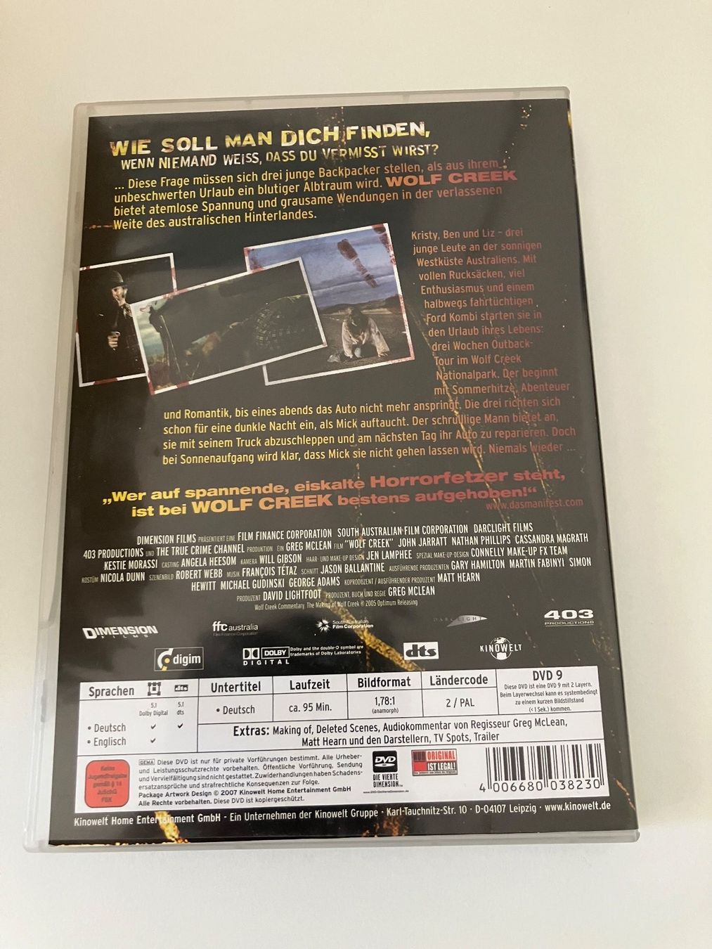 Tutti i DVDs: Wolf Creek (DVD) – Usato da Arbon venduto da HelFer01 1