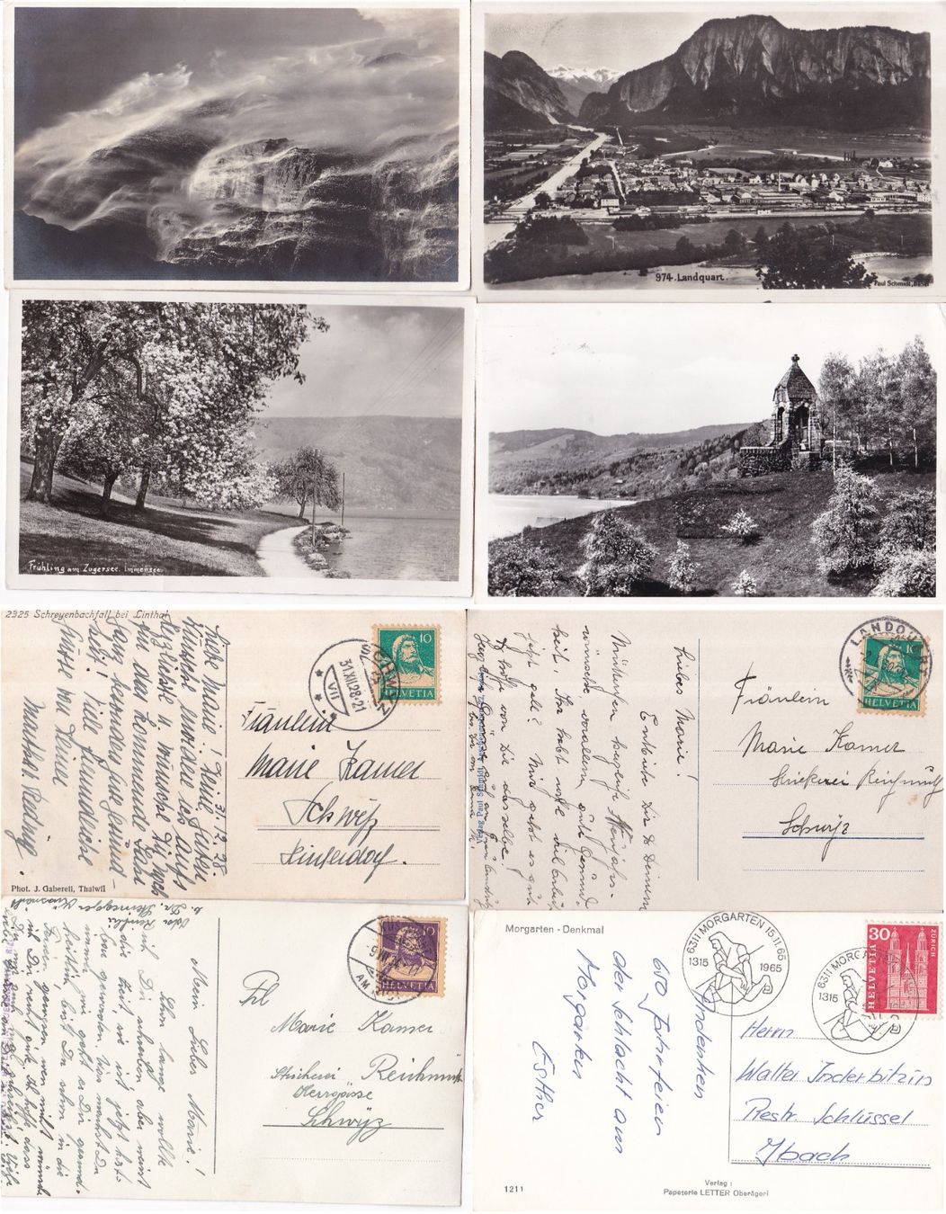Cartoline postali: 25 Alte CH Ansichtskarten, Postkarten – Usato da Münchwilen AG venduto da Nesar 3