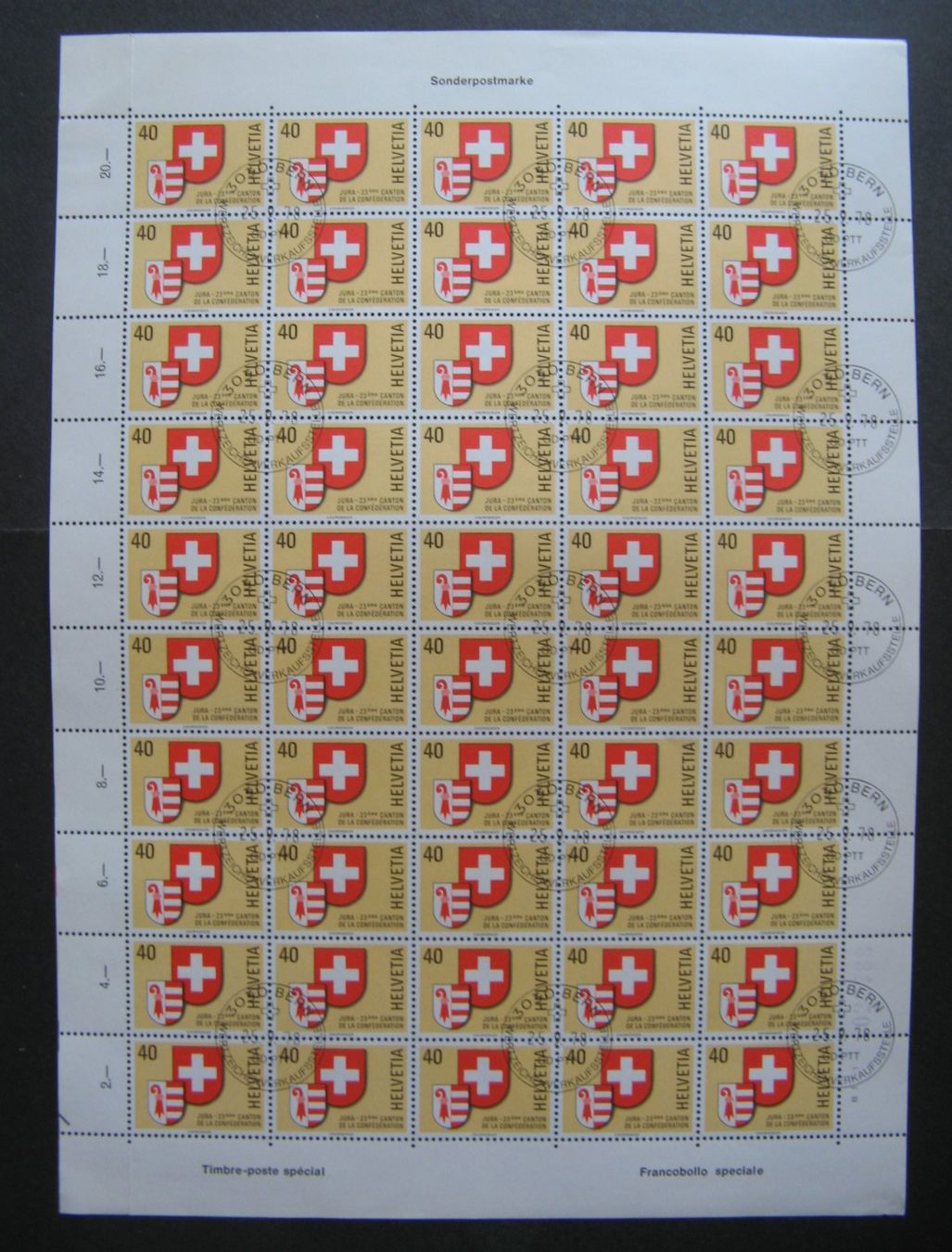 Tutti i francobolli: 1978 Kanton Jura Bogen mit Ersttagsstempel – Nuovo (secondo la descrizione) da Frauenfeld venduto da Interessent1