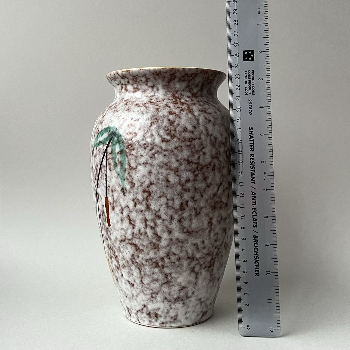 Vasi & Recipienti: West Germany Speckled Ceramic Vase Large - Midcentury Design – Usato da Genève venduto da Kookiek 3