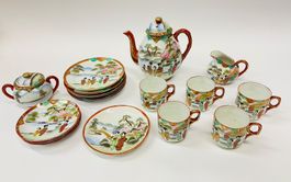 Japanisches Tee-Service Set, Handbemalt, Vintage, Top!