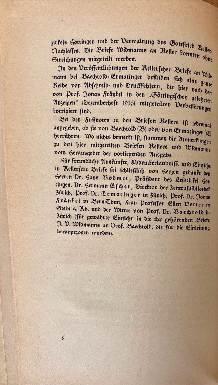 Libri: Gottfried Keller und Joseph Viktor Widmann - Briefwechsel – Usato da Sarnen venduto da Livres 4