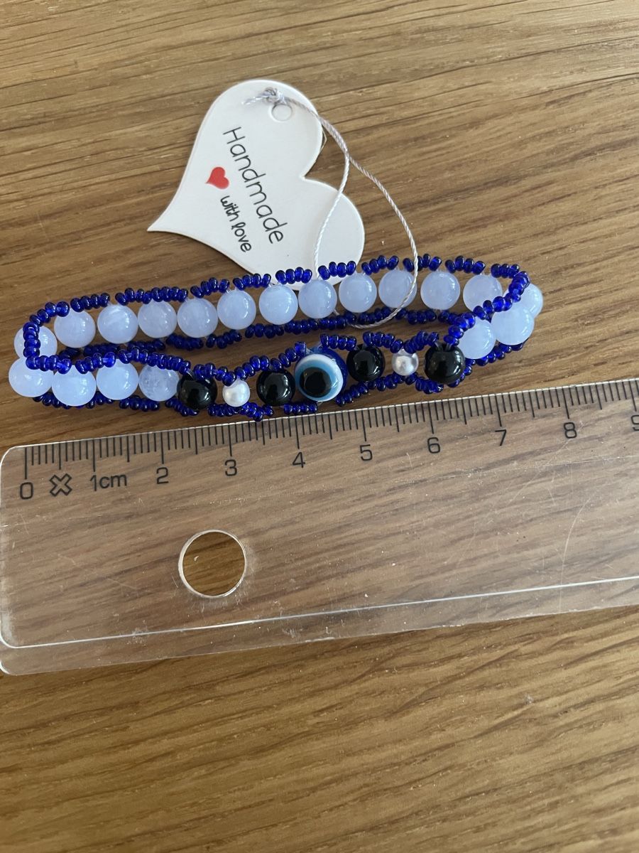 Bracciali & Braccialetti: Handgemachtes Armband, blau/schwarz – Usato da Dietikon venduto da Apel 2