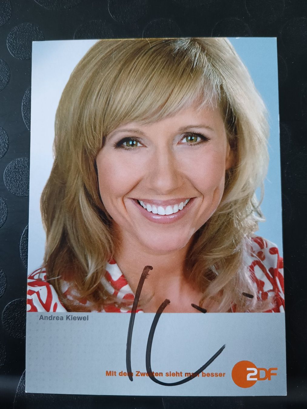 Autografi: Andrea Kiewel - handsigniert – Usato da Menziken venduto da Artographs
