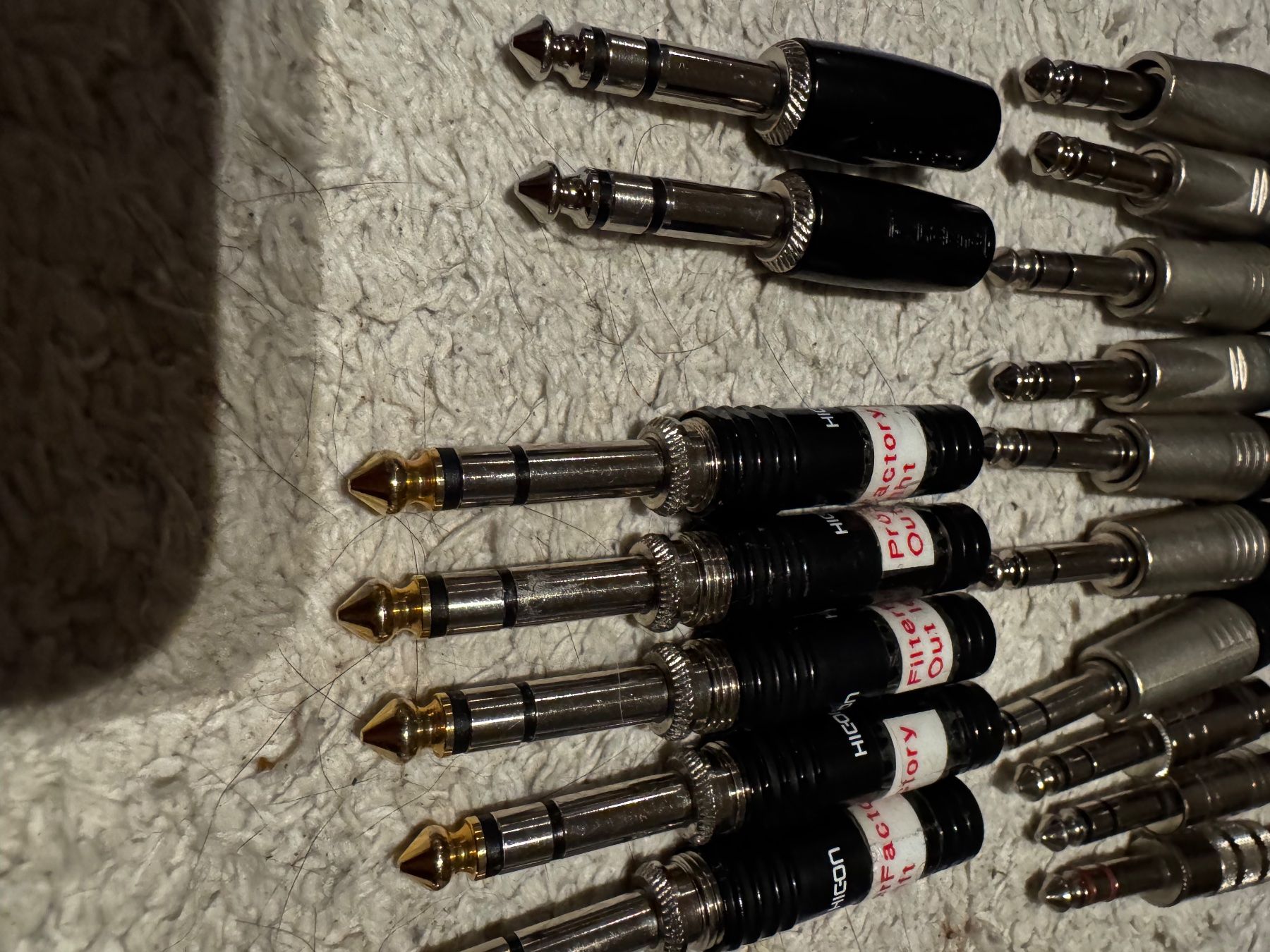 Neutrik Cavi: 17 x TRS Klinke Stecker gemischtes Set – Usato da Zürich venduto da 1cut2 1