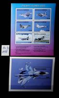 ANTIGUA & BARBUDA 1998  2 Blocks Militärflugz. ** K: 14.50 €